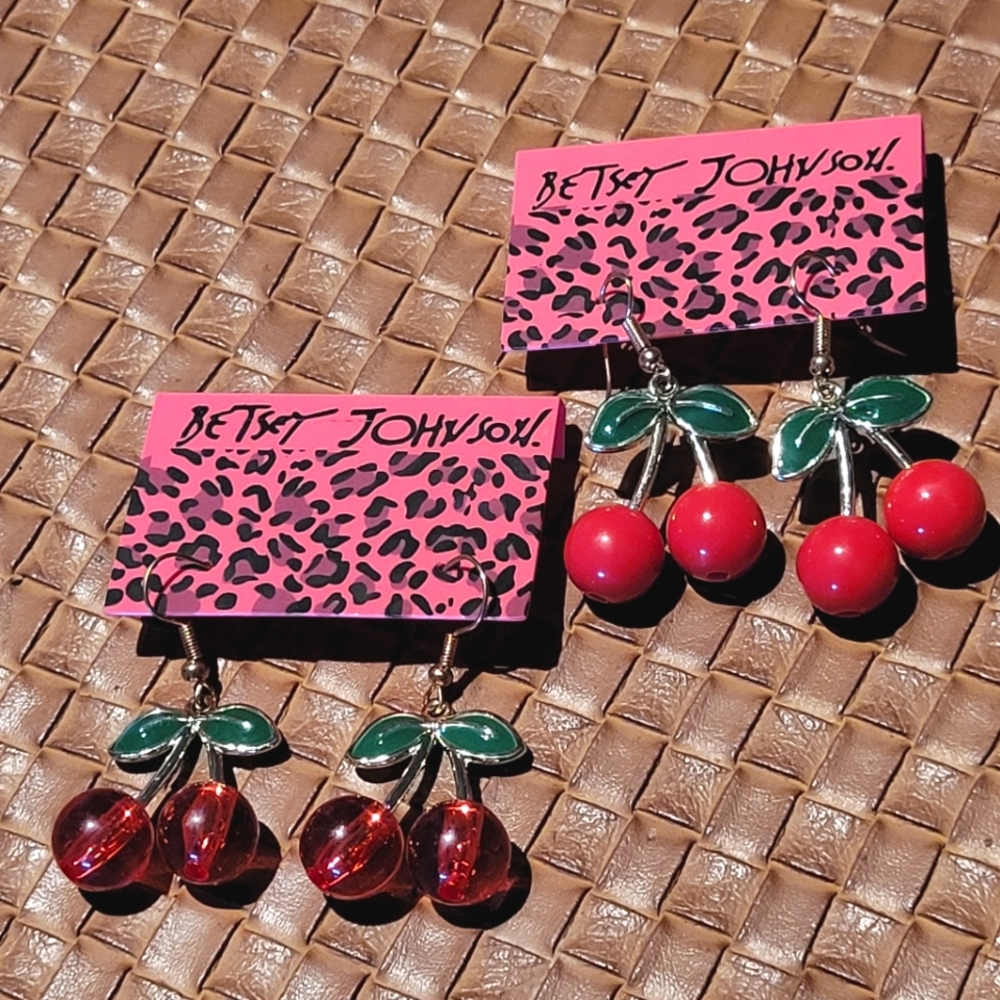 Bundle Of Pink & Red 🍒 Earrings